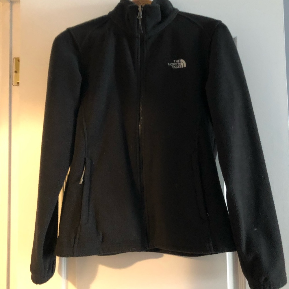 the north face black fleece jacket